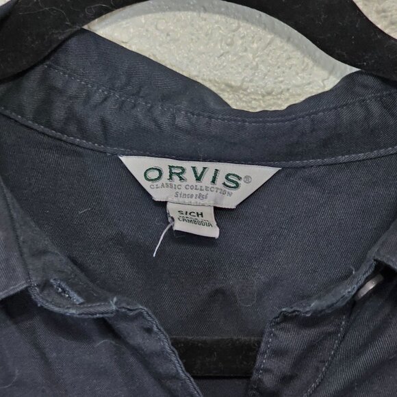 Orvis Size Small Womens Classic Collection Button Down Shirt Dress Short Sleeve - Picture 8 of 16